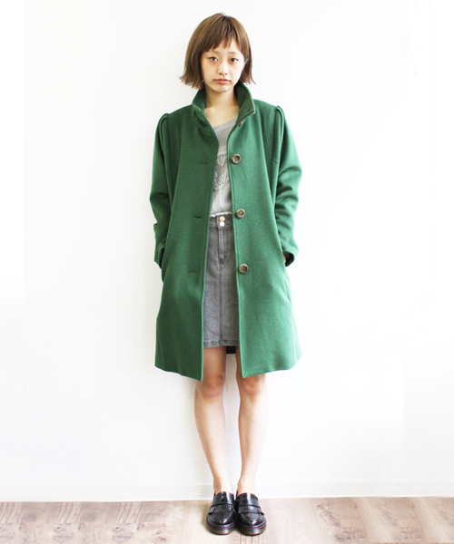 Kastane（カスタネ）の「【Kastane】袖ギャザーコート（その他アウター・レディース・グレー/グリーン/ネイビー・1/2）」の3枚目の写真
