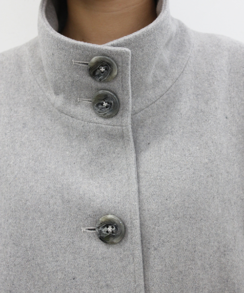 Kastane（カスタネ）の「【Kastane】袖ギャザーコート（その他アウター・レディース・グレー/グリーン/ネイビー・1/2）」の6枚目の写真