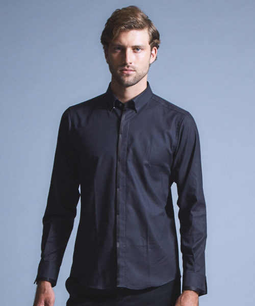 5351 POUR LES HOMMES(ゴーサンゴーイチプールオム)の「MONTI ストレッチドレスシャツ(シャツ/ブラウス・メンズ・ホワイト/ブラック・44/46/48)」の1枚目の写真