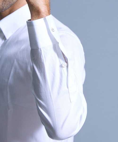 5351 POUR LES HOMMES(ゴーサンゴーイチプールオム)の「MONTI ストレッチドレスシャツ(シャツ/ブラウス・メンズ・ホワイト/ブラック・44/46/48)」の7枚目の写真