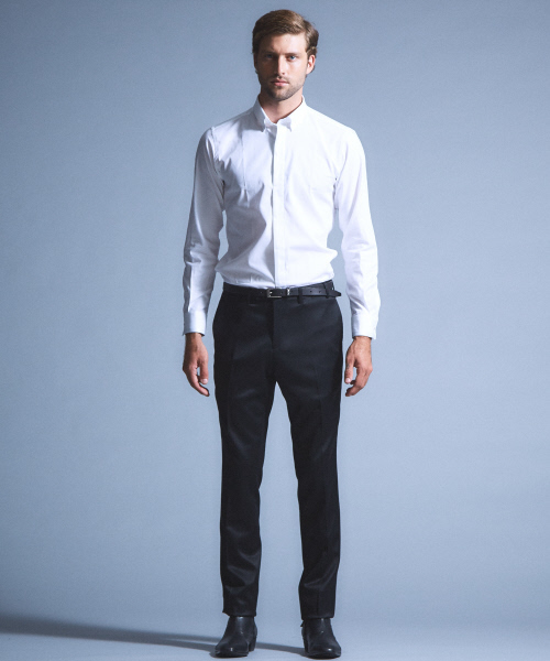 5351 POUR LES HOMMES(ゴーサンゴーイチプールオム)の「MONTI ストレッチドレスシャツ(シャツ/ブラウス・メンズ・ホワイト/ブラック・44/46/48)」の12枚目の写真