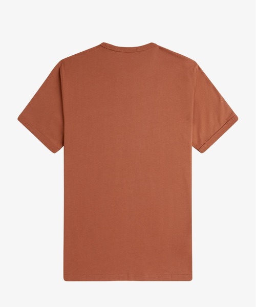 Tシャツ・カットソー FRED PERRY Men T Shirts FPM351950 BROWN Buy Men Brown Jersey Cotton Twin Tipped T-Shirt Online at