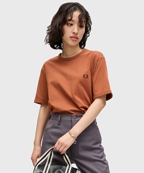 ■FRED PERRY■フレッドペリー/リンガー Tシャツ ＝5色＝ Ringer T-Shirt(S 100：WHITE): | FRED PERRY JAPAN | フレッド