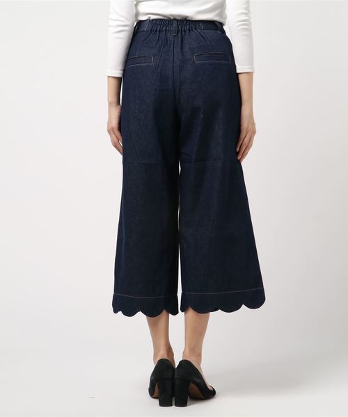 POU DOU DOU(プードゥドゥ)の「裾スカラップタックパンツ(その他パンツ・レディース・キナリ/オリーブ/インディゴブルー・3)」の18枚目の写真