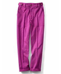 IEDIT | ＩＥＤＩＴ　カラーを楽しむ　ウエスト調整機能付きセンタープレスのきれいめベイカーパンツ(その他パンツ)