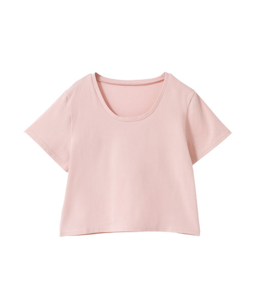 夢展望(ユメテンボウ)の「綿混ストレッチUネックorVネックショート丈ちびTシャツ(Tシャツ/カットソー・レディース・ホワイト系その他/ブラック系その他/グレー系その他/グリーン系その他/ブルー系その他/ピンク系その他/ホワイト系その他2/ホワイト系その他3/ホワイト系その他4/ブラック系その他2/ブラック系その他3/ブラック系その他4/グレー系その他2/グリーン系その他2/ブルー系その他2/ピンク系その他2・MEDIUM/LARGE)」の15枚目の写真