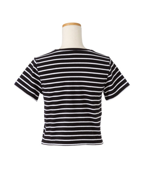 夢展望(ユメテンボウ)の「綿混ストレッチUネックorVネックショート丈ちびTシャツ(Tシャツ/カットソー・レディース・ホワイト系その他/ブラック系その他/グレー系その他/グリーン系その他/ブルー系その他/ピンク系その他/ホワイト系その他2/ホワイト系その他3/ホワイト系その他4/ブラック系その他2/ブラック系その他3/ブラック系その他4/グレー系その他2/グリーン系その他2/ブルー系その他2/ピンク系その他2・MEDIUM/LARGE)」の18枚目の写真