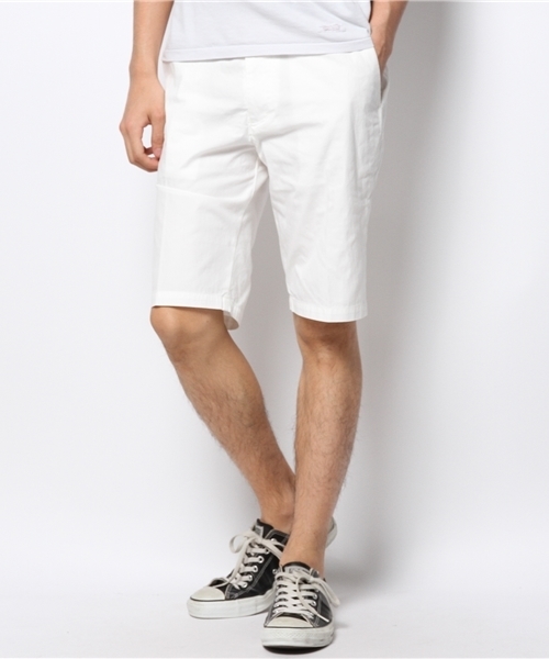 HAMNETT（ハムネット）の「【HAMNETT】 オーバーダイカラーショーツ / ショートパンツ（スラックス・メンズ・ホワイト/ロイヤルブルー/レッド・LARGE/MEDIUM）」の2枚目の写真