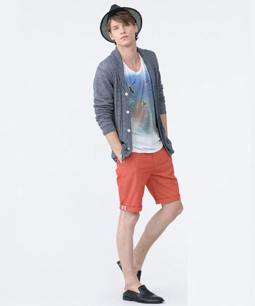 HAMNETT（ハムネット）の「【HAMNETT】 オーバーダイカラーショーツ / ショートパンツ（スラックス・メンズ・ホワイト/ロイヤルブルー/レッド・LARGE/MEDIUM）」の13枚目の写真