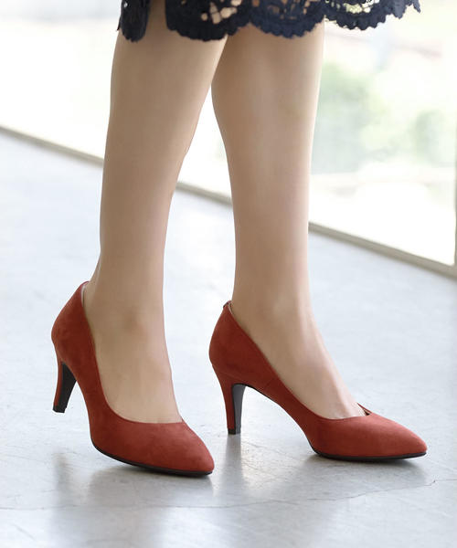 green label relaxing（グリーンレーベルリラクシング）の「◆NO.07 D ポインテッド プレーン パンプス(7cmヒール)（パンプス・レディース・ピンク/ブラック/モカ/ネイビー/その他1/その他2/ベージュ/ダークブラウン/グレー/オレンジ系その他・25.5cm/23.5cm/24cm/25cm/24.5cm/23cm/22.5cm/22cm）」の8枚目の写真