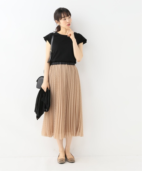 La TOTALITE（ラトータリテ）の「ハイツイストコットンフレンチTシャツ◆（Tシャツ/カットソー・レディース・ブラック/ホワイト/ベージュ・FREE）」の6枚目の写真