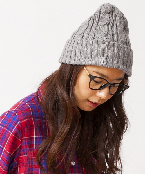 WEGO(ウィゴー)の「WEGO/ケーブルニットキャップ(ニットキャップ/ビーニー・メンズ・杢グレー/ネイビー/ワイン/ホワイト/ブラック系その他/ダークグリーン/イエロー系その他・FREE)」の18枚目の写真