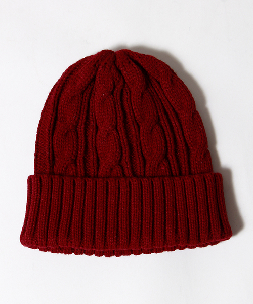 WEGO(ウィゴー)の「WEGO/ケーブルニットキャップ(ニットキャップ/ビーニー・メンズ・杢グレー/ネイビー/ワイン/ホワイト/ブラック系その他/ダークグリーン/イエロー系その他・FREE)」の16枚目の写真