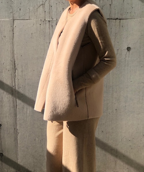 PARKS TOKYO SELECT（パークストウキョウセレクト）の「ﾌｧｰｼﾝﾌﾟﾙﾍﾞｽﾄ（ベスト・レディース・ベージュ/ブラウン・FREE）」の6枚目の写真