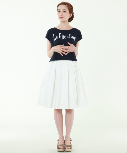 Tiara（ティアラ）の「リバーシブルボリュームスカート【mamagirl秋号】【GINGER 10月号】【BAILA9月号】【Steady 9月号】（スカート・レディース・ホワイト/ブラック/グリーン/オレンジ/ネイビー・3/2）」の12枚目の写真