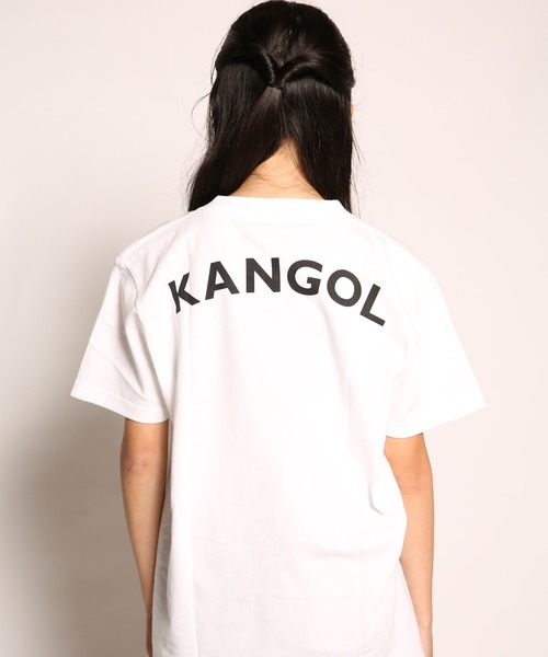 KANGOL(カンゴール)の「KANGOL KIDS アーチロゴTee/カンゴール キッズ バックプリント Tシャツ 半袖(Tシャツ/カットソー)」|ホワイト