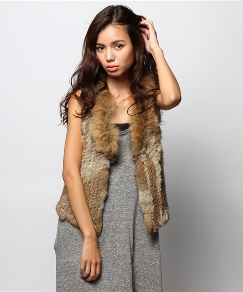 goa（ゴア）の「ﾗﾋﾞｯﾄ×ﾗｸｰﾝ ﾌｧｰﾍﾞｽﾄ（ベスト）」 - WEAR