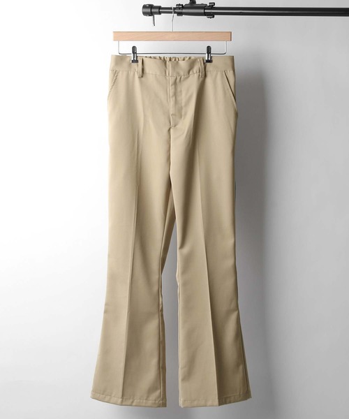 NILWAY（ニルウェイ）の「センタープレスフレアパンツ/スラックス（スラックス・メンズ・ベージュ/カーキ/チャコール/ブルー/ブラック/ブラウン・MEDIUM/LARGE/X-LARGE）」の4枚目の写真