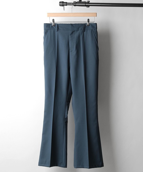 NILWAY（ニルウェイ）の「センタープレスフレアパンツ/スラックス（スラックス・メンズ・ベージュ/カーキ/チャコール/ブルー/ブラック/ブラウン・MEDIUM/LARGE/X-LARGE）」の6枚目の写真