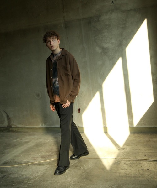 NILWAY（ニルウェイ）の「センタープレスフレアパンツ/スラックス（スラックス・メンズ・ベージュ/カーキ/チャコール/ブルー/ブラック/ブラウン・MEDIUM/LARGE/X-LARGE）」の17枚目の写真