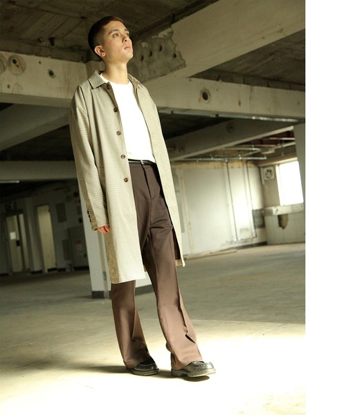 NILWAY（ニルウェイ）の「センタープレスフレアパンツ/スラックス（スラックス・メンズ・ベージュ/カーキ/チャコール/ブルー/ブラック/ブラウン・MEDIUM/LARGE/X-LARGE）」の21枚目の写真