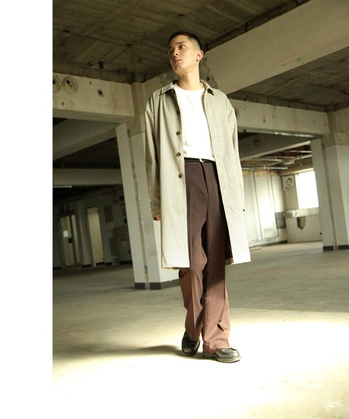 NILWAY（ニルウェイ）の「センタープレスフレアパンツ/スラックス（スラックス・メンズ・ベージュ/カーキ/チャコール/ブルー/ブラック/ブラウン・MEDIUM/LARGE/X-LARGE）」の22枚目の写真