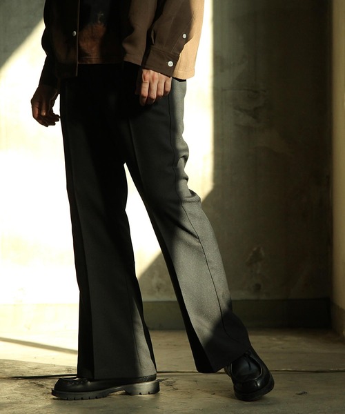 NILWAY（ニルウェイ）の「センタープレスフレアパンツ/スラックス（スラックス・メンズ・ベージュ/カーキ/チャコール/ブルー/ブラック/ブラウン・MEDIUM/LARGE/X-LARGE）」の7枚目の写真