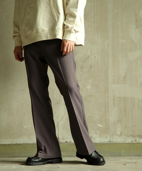 NILWAY（ニルウェイ）の「センタープレスフレアパンツ/スラックス（スラックス・メンズ・ベージュ/カーキ/チャコール/ブルー/ブラック/ブラウン・MEDIUM/LARGE/X-LARGE）」の9枚目の写真