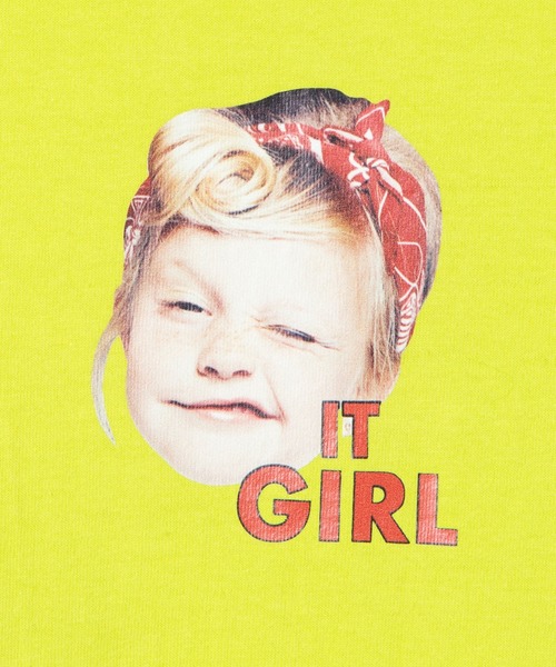 DING(ディング)の「DING/IT GIRL Tシャツ(Tシャツ/カットソー・レディース・ブラック/ホワイト/ライム・FREE)」の12枚目の写真