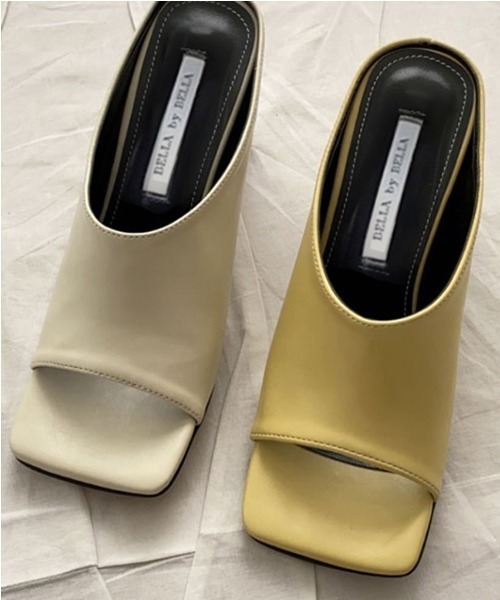 chuclla（チュクラ）の「【chuclla】Square -toe round cut open sandal sb-6 chs12（サンダル・レディース・ブラック/ブラウン/ライトイエロー/オフホワイト/ウィート/グレイッシュブルー/コーラル/モスグリーン/モカ・40/38/39/36/37）」の18枚目の写真