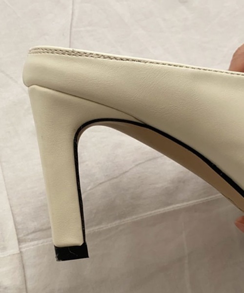 chuclla（チュクラ）の「【chuclla】Square -toe round cut open sandal sb-6 chs12（サンダル・レディース・ブラック/ブラウン/ライトイエロー/オフホワイト/ウィート/グレイッシュブルー/コーラル/モスグリーン/モカ・40/38/39/36/37）」の19枚目の写真