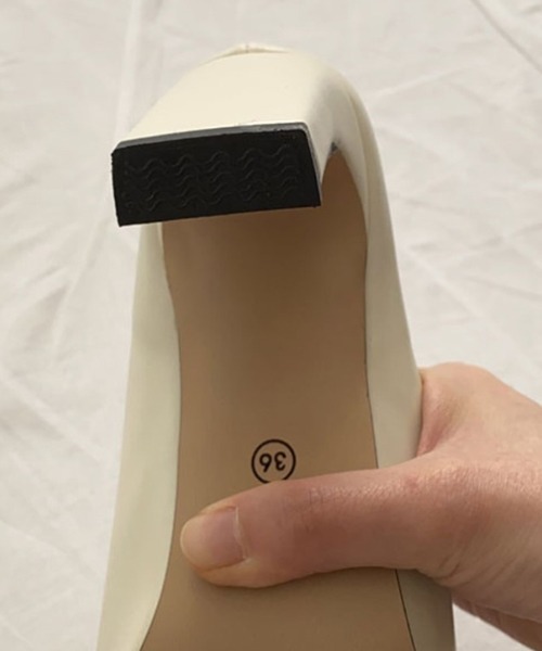 chuclla（チュクラ）の「【chuclla】Square -toe round cut open sandal sb-6 chs12（サンダル・レディース・ブラック/ブラウン/ライトイエロー/オフホワイト/ウィート/グレイッシュブルー/コーラル/モスグリーン/モカ・40/38/39/36/37）」の21枚目の写真