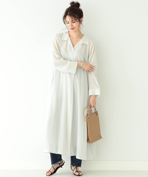 セール Beams Lights シア スキッパー ワンピース ワンピース Beams Lights ビームスライツ のファッション通販 Zozotown