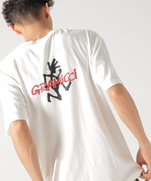 Gramicci(グラミチ)の「【GRAMICCI(グラミチ)】別注ワンポイントポケットS/S TEE(Tシャツ/カットソー・メンズ・ホワイト/ブラック/ベージュ・MEDIUM/LARGE)」の2枚目の写真