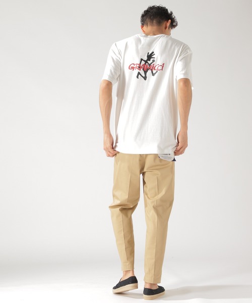 Gramicci(グラミチ)の「【GRAMICCI(グラミチ)】別注ワンポイントポケットS/S TEE(Tシャツ/カットソー・メンズ・ホワイト/ブラック/ベージュ・MEDIUM/LARGE)」の6枚目の写真