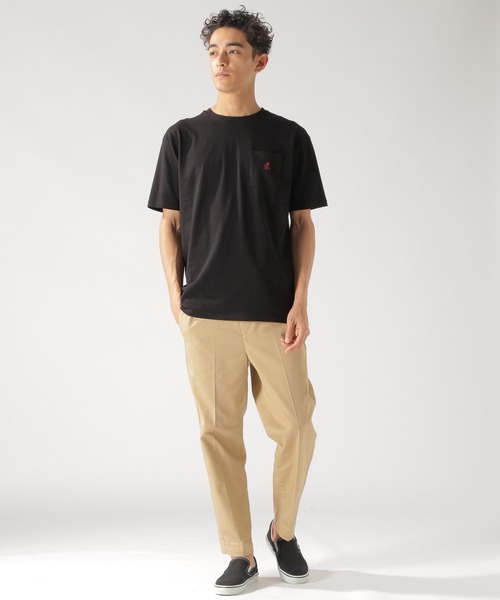 Gramicci(グラミチ)の「【GRAMICCI(グラミチ)】別注ワンポイントポケットS/S TEE(Tシャツ/カットソー・メンズ・ホワイト/ブラック/ベージュ・MEDIUM/LARGE)」の8枚目の写真