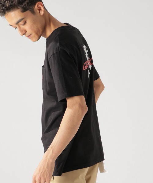 Gramicci(グラミチ)の「【GRAMICCI(グラミチ)】別注ワンポイントポケットS/S TEE(Tシャツ/カットソー・メンズ・ホワイト/ブラック/ベージュ・MEDIUM/LARGE)」の7枚目の写真