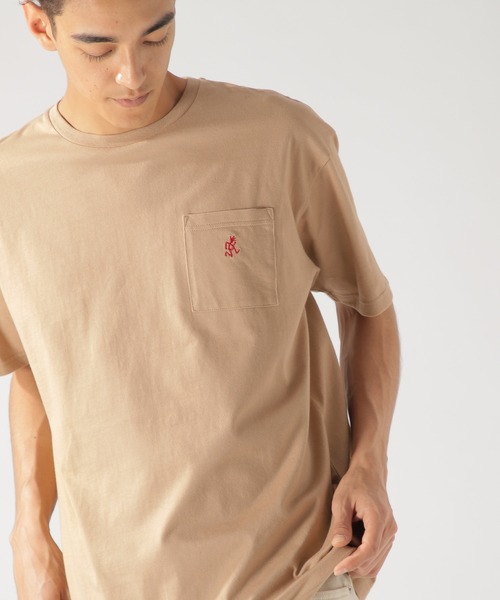 Gramicci(グラミチ)の「【GRAMICCI(グラミチ)】別注ワンポイントポケットS/S TEE(Tシャツ/カットソー・メンズ・ホワイト/ブラック/ベージュ・MEDIUM/LARGE)」の10枚目の写真