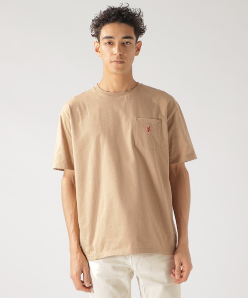 Gramicci(グラミチ)の「【GRAMICCI(グラミチ)】別注ワンポイントポケットS/S TEE(Tシャツ/カットソー・メンズ・ホワイト/ブラック/ベージュ・MEDIUM/LARGE)」の14枚目の写真