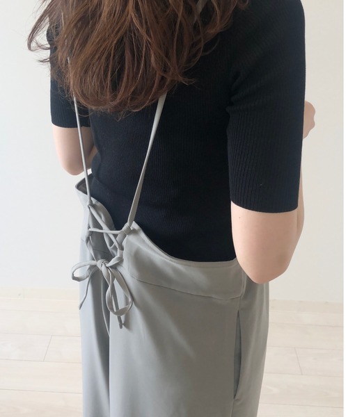 A part by（アパートバイ）の「Poキャミサロペット　 911235（サロペット/オーバーオール・レディース・ブラック/グリーン系その他6/アイボリー/ブラウン・FREE）」の22枚目の写真