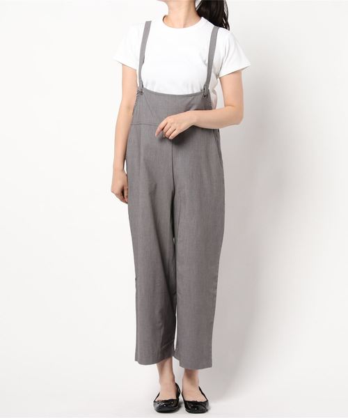 minius(ミニウス)の「ミニウス/サスペンダーサロペット / オーバーオール ロンパース(サロペット/オーバーオール・レディース・ブラック/グレー/モカ・MEDIUM)」の2枚目の写真