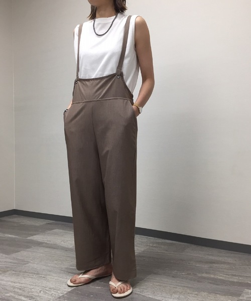 minius(ミニウス)の「ミニウス/サスペンダーサロペット / オーバーオール ロンパース(サロペット/オーバーオール・レディース・ブラック/グレー/モカ・MEDIUM)」の3枚目の写真