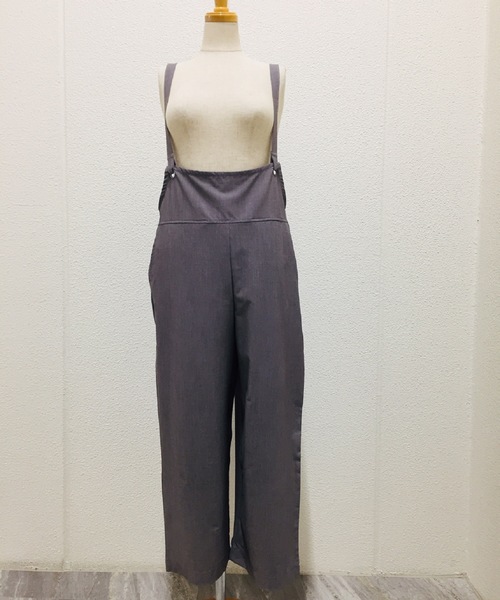 minius(ミニウス)の「ミニウス/サスペンダーサロペット / オーバーオール ロンパース(サロペット/オーバーオール・レディース・ブラック/グレー/モカ・MEDIUM)」の5枚目の写真