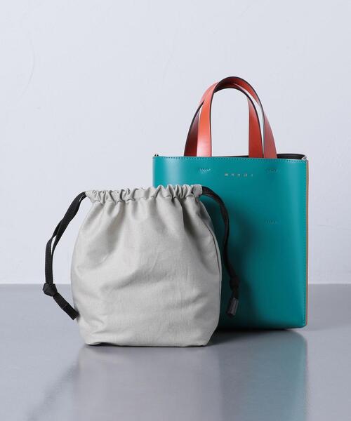 MARNI（マルニ）の「＜MARNI（マルニ）＞MUSEO MINI トートバッグ ■■■（トートバッグ・レディース・ブラック/ターコイズブルー・FREE）」の3枚目の写真