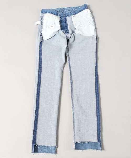JOURNAL STANDARD relume(ジャーナルスタンダード レリューム)の「Lift hem スキニーパンツ(その他パンツ・メンズ・ブラック/ブルー系その他/ブラックミックス・32/34/28/30)」の9枚目の写真