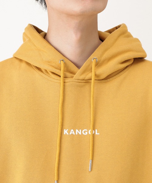 KANGOL（カンゴール）の「KANGOL カンゴール ビッグロゴプルパーカー（パーカー・メンズ・ブラック/イエロー/ホワイト・M/L/XL）」の9枚目の写真