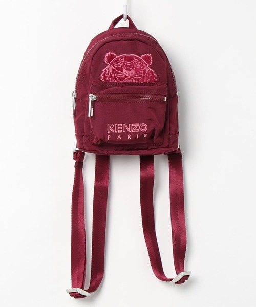 KENZO レッド バッグパック リュック ショップ袋付き 赤 KENZO レッド バッグパック リュック ショップ袋付き 赤