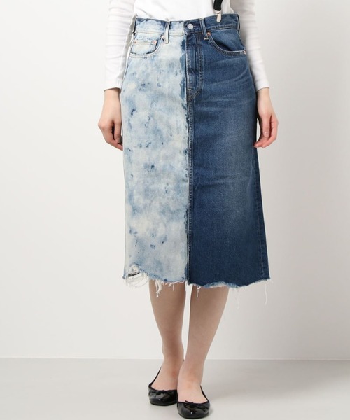 RNA（アールエヌエー）の「G1007 2FACEルーズストレートスカート（デニムスカート・レディース・インディゴブルー/ブラック・SMALL/MEDIUM）」の21枚目の写真