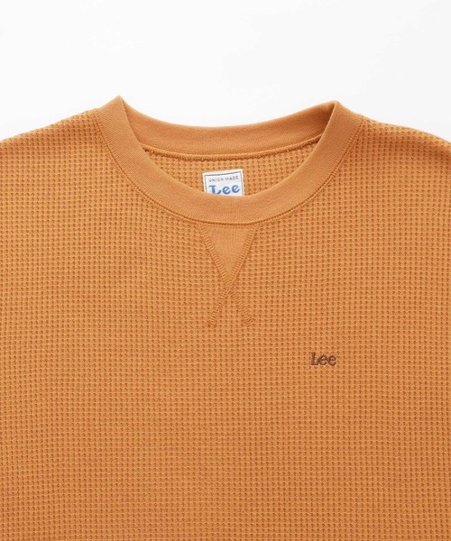Lee（リー）の「Lee/リー THERMAL SLEEVELESS TEE ロゴ刺繍サーマルスリーブレスTシャツ（レディース）（Tシャツ/カットソー・レディース・グリーン系その他/ホワイト/ブラック/ブラウン・FREE）」の7枚目の写真