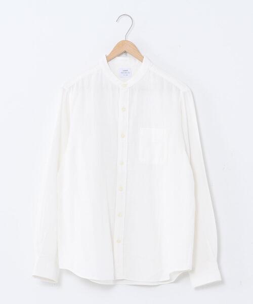 coen(コーエン)の「ダブルガーゼバンドカラーシャツ(シャツ/ブラウス・メンズ・ホワイト/ライトブルー・LARGE/MEDIUM/SMALL/X-LARGE)」の12枚目の写真